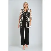 Jumpsuit / Pantsuit 3 Piece Pantsuit Mother of the Bride Pantsuit Elegant Vintage Simple V Neck Ankle Length Stretch Chiffon Half Sleeve with Sequin Ribbon Em