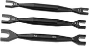 3 Pieces Allen Wrench,Mini Spanner,RC Car for M3 M4 M4.5 M5 M5.5 M7 3.0mm 4.0mm 4.5mm 5.0mm 5.5mm 7.0mm Replacement for Truck, black