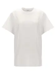 [Max Mara] Max Mara-Mango T Shirt Bianco-Donna M