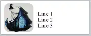 Personalized Address Labels Howling Wolf (P 761)