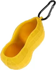 Men's Compact Golf Ball Pouch Peanut-Shape Silicone Sleeve Golf Ball Organizing Case Lightweight Portable Golf Travel Gear