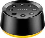 White Noise Machine with 30 Soothing Sounds 12 Colors Night Light Sound Machine for Adults Baby Kids Sleep Machines 36 Volume Levels Memory Function 5 Timers for Home Office Travel (Black)