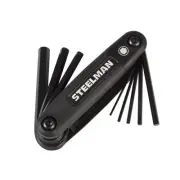 Steelman 8-Piece Folding Hex Key Set, Metric (MM) (2-Pack) 41930-CASE-2