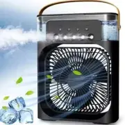Mejor Ventilador Grande De Aire Frio Portatil USB Recargable Abanico con LUZ