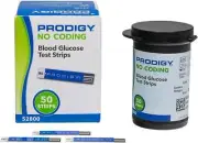 Prodigy 52800 No Coding Blood Glucose Test Strips 50 Count (Pack of 1)