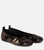 [JW Anderson] JW Anderson Sequined ballet flats AU 8 brown