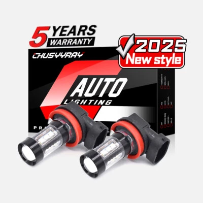 H11/H8 Bulbs 6000K Super Bright Fog Light DRL Light High Power