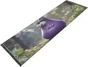 ZRYSMY Eggplant Funny Forest Washable Runner Rug 2’ x 6’ Non-Slip Floor Carpet Runner Rug for Hallways Kitchen Laundry Room Bedroom Floor Carpet Runner- Soft Thin Mat for Family Pet