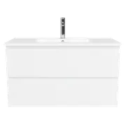 New England Joinery 900mm White Satin Dignate Vanity