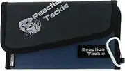 Reaction Tackle Fishing Tackle Organizer Case | Soft Bait Binder | Keep Soft Plastic Baits and Tackle Organized | Removable Storage Pockets Small Bait Binder- Blue