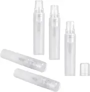 10pcs Clear 5ml Slim Refillable PVC Portable Frosted Spray Bottle,Mini Fine Mist Spritzer Bottle Liquid Sprayer Bottle,Small Empty Sample Containers,for Sanitizer Cleaning Travel Party Makeup