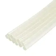 12pcs Mini Hot Glue Sticks for Glue Gun 0.27"x8" Glitter Transparent White