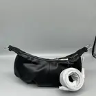 Cluci Purse Black Vegan Leather Hobo Bag Dumpling Crossbody