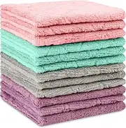 MAVGV Microfiber Cleaning Cloth - 12 Pack Kitchen Towels - Double-Sided Microfiber Towel Lint Free Highly Absorbent Multi-Purpose Dust and Dirty Cleaning Supplies for Kitchen Car Cleaning