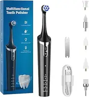 Tooth Polisher,Tooth Clean and whitening kit, 7 Multi -Function Brush Heads 5 Speed Modes, LED Lights, IPX6 Waterproof Rechargeable Teeth Cleaner Tools for Home Use