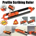 Carpenter Tool Profile Scribing Ruler Contour Gauge with Lock Professional Kit A