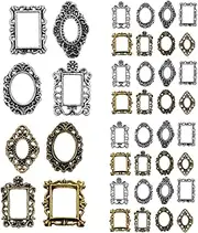 FRCOLOR 40Pcs Retro Nail Charms 3D Alloy Nail Hanging Ornaments DIY Art Decorations Accessories for Salon