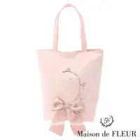 在飛比找蝦皮商城優惠-Maison de FLEUR 復活節系列兔子箔印緞帶托特包