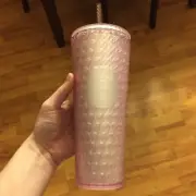 BRAND NEW STARBUCKS 24oz PINK VALENTINES DAY RELEASE 2024 CHAIN LINK SOFT TOUCH