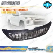 Black Front Mesh Grill Grille for Mitsubishi Triton MR 2018-2023 2019 2020 2021 (for: Mitsubishi)