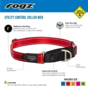 Rogz Control Collar Web *PINK L & XL* - *Dayglow Yellow S & M*