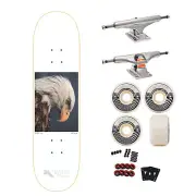 Zero Premium Skateboard with Indy Trucks, Triclops Wheels 8.5" Burleigh Bald Ea