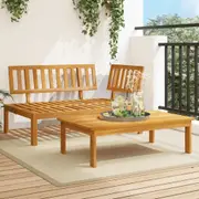 Garden Pallet Sofa Set 2 Piece Solid Wood Acacia vidaXL