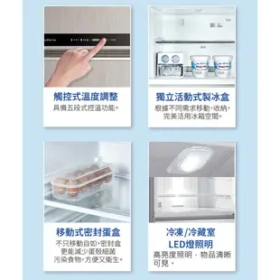 SANLUX 福利品【台灣三洋】528L 1級變頻3門電冰箱 SR-C528CV1A(A)(領劵96折)