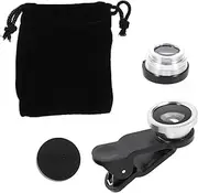 Gadpiparty Wide Angle Macro Fisheye Lens Set Easy Install Clip-on Phone Camera Lenses for Amazing Photos