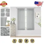 Light Filtering Silver Grey Curtains - Eco-Friendly Pinch Pleat Drapes, 2 Panels