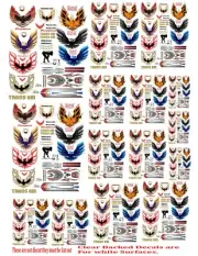 1:64 1:43 1:32 FIREBIRD TRANSAM #1 DECALS FOR DIECAST, MODEL CARS & DIORAMAS