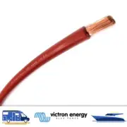Red 6mm2 Flexible Cable per meter 50amp DC Victron Solar Charger MPPT and Panels
