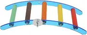 Hohopeti Natural Material Bird Perch Ladder Toy Parrot Training Toy Easy to Install and Use