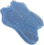 Shower Foot Scrubber Mat Suction Cup Shower Pad Foot Cushion Bath Massager Bathroom Cushion Foot Back Scrubber