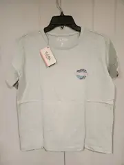 Salt Life Sunrise To Sunset Womans T-Shirt Light Green Size Large Live Salty NWT