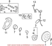Genuine OEM Front Wheel Bearing for Lexus RX350 10-15 RX450h 2012 Base (for: Lexus)