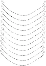GARVALON 24pcs Stainless Steel Plant Hangers Hanging Chain for Billboards Easy Install Advertising Chain Hanging Flagpole