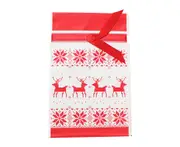 50Pcs Gift Bag Festival Portable Xmas Candy Present Drawstring Pouch Christmas Decoration for Party 4