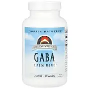 Source Naturals, Serene Science®, GABA, 750 mg, 90 Tablets