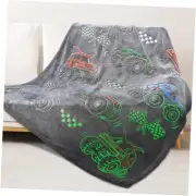 Glow in The Dark Blanket for Boys Car Toys Unique 50x60INCH(130 x150 cm) Truck