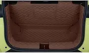Full Coverage Leather Trunk Mat Compatible With BYD Dolphin Mini Seagull 2023-Present Boot Liner Tray Mud Protector Cargo Carpet(B3 Brown)