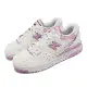 New Balance 休閒鞋 550 女鞋 白 粉紅 復古 經典 低筒 皮革 NB BBW550BD-B