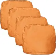 Outdoor Patio Furniture Chair Cushion Replacement Covers Set of 4 Waterproof Pumpkin Decorative Cushion Cases Decor for Bench Garden Porch Couch Tent (24"X22"X4")