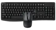 Rapoo X1800Pro keyboard Mouse included RF Wireless QWERTY English Black