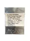 Black 20g Hoop Nose Ring Front Facing Fixed Ball Gem 8mm