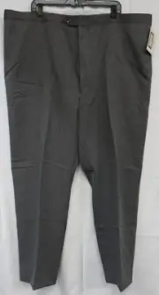 Sansabelt Slacks Dress Men's Pants Size 48" Gray Flat Front New Unhemmed NWT