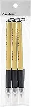 KURETAKE ZIG CORPORATION XT1-10S/3VS BIMOJI FUDE PEN 3/PK XFINE/BLK, Black
