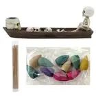 Creative Skull Incense Holder Resin Skull Incense Burner Backflow Incense Burner