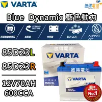 在飛比找蝦皮購物優惠-德國NEW VARTA華達 85D23L 85D23R電池 