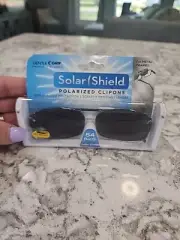 New Solar Shield Polarized Clipons 54 Rec 5 100% UVA/UVB Protection Scratch Res